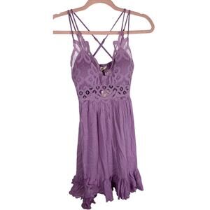 NWT La Miel Monterey Dress Plum Purple Removable Pads Adj. Straps Size Small